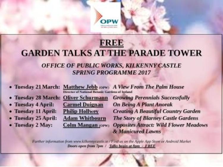 FREE Gardening Talks at The Parade Tower Kilkenny Castle