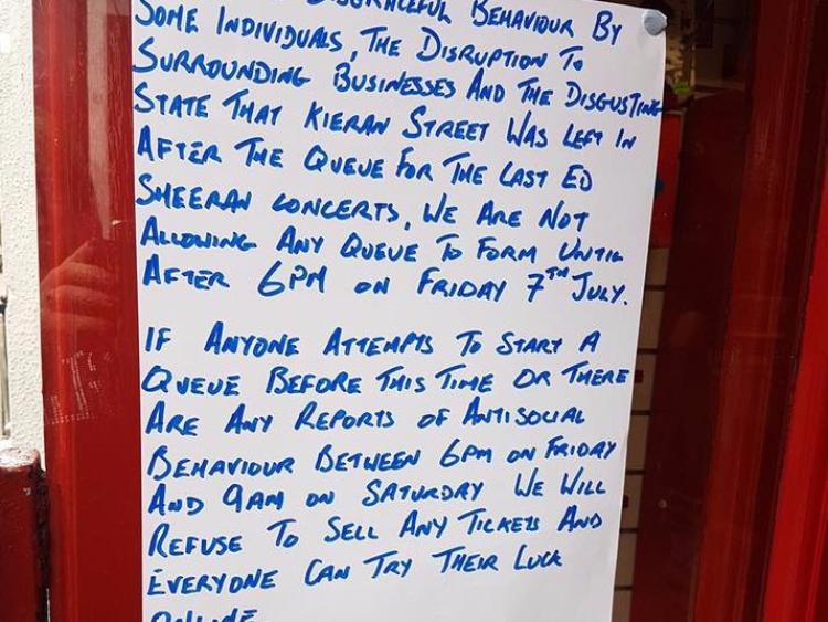 Kilkenny's Rollercoaster lays down the law ahead of Ed Sheeran tickets going on sale
