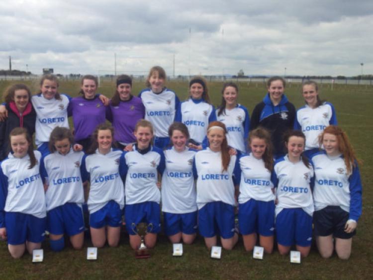 The Loreto girls minor (under-15) team retained their Leinster title with a 2-1 win over Portlaoises Colaiste Chriost Ri, but lost the All-Ireland semi-final to Presentation Thurles.