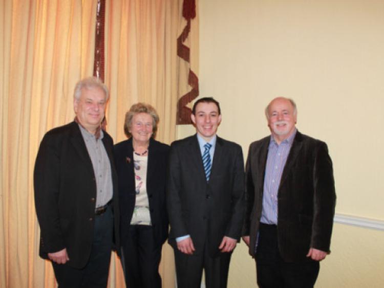 Pictured at the reception to welcome the Mayor of Kilkenny's Twin City Moret sur Loing, hosted by the Club House Hotel, were (from left): Patrick Septiers, Mayor of Moret Sur Loing, Therese White, Vice President Alliance Fran�aise, Ian Brennan (Manager Club House Hotel) and Fred Tuite, President of the Alliance Fran�aise de Kilkenny.