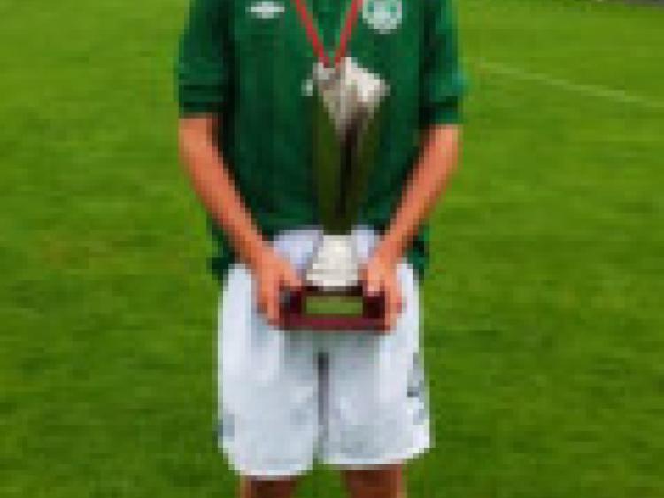 Kilkenny's Owen McCormack with the Mayo International Cup