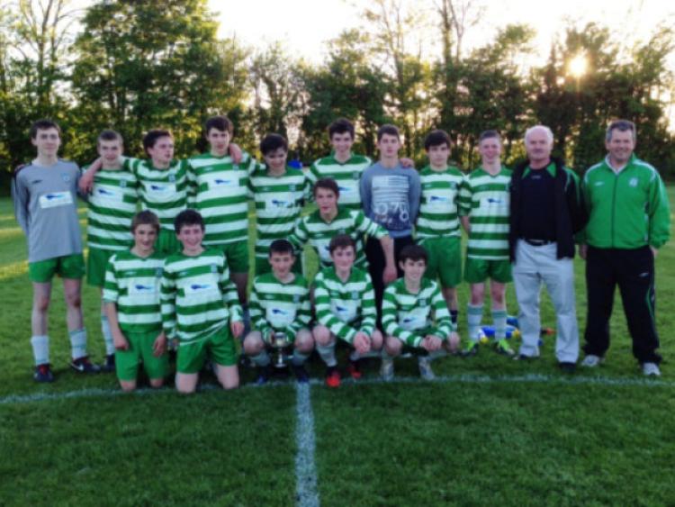 The Evergreen team who won the Under-16 Midlands Cup title, beating Bridge United in Derdimus.