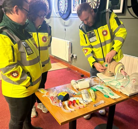 L to R: Ali O'Connor, Josie Lacey and Assistant Co-ordinator, Stephen Happe at a CFR training evening