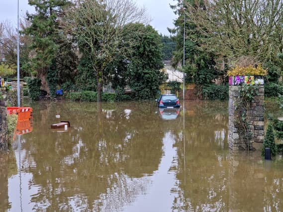 Flooding in Thomastown during the recent heavy rain. Photo: Harry Reid
