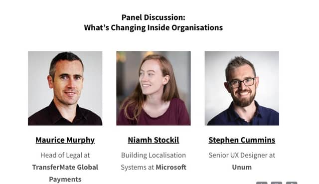 Tech Thursday will feature a pancel discussion with Maurice Murphy, Niamh Stockil and Stephen Cummins. The event will be held in Harry’s Bar next Thursday