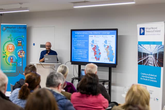 Brian Gurrin speaking at the event