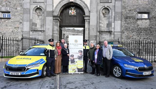Inspector Barry Smith, Margo Hayes, Martin Butler, (Jr), Mary Hilda Cavanagh, Superintendent Sean O'Meara, Eugene McGuinness, Maria O’Shea LCSP and Martin Butler, (Sr) PICTURE Vicky Comerford