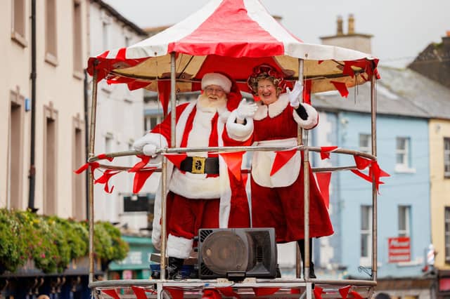 Santa and Mrs Claus arriving at Yulefest. Photo: Dylan Vaughan