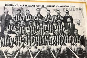 Kilkenny's All-Ireland winning team of 1933. Paddy Phelan is in the middle row, third from right