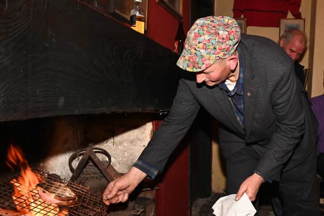 He could spend hours upon hours entertaining pub patrons with tunes on his squeezebox, getting up only now and then to cook toasties over the fire for anyone feeling hungry.