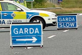 Gardaí and emergency services on the scene
