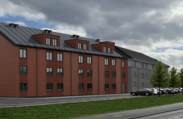 Rendering of the intended extension to Springhill Court Hotel