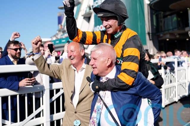 “We watched it in JP’s box and we were all roaring for slightly different things, but I was watching Patrick of course and then also the possibility of the one-two-three, which I could see might be on once they got over the last, although we all know what the National is like and anything can happen.”