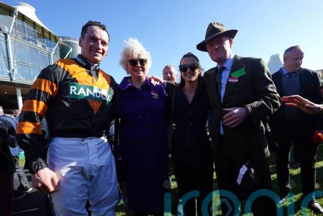 On top of the emotion of watching his son ride the winner, Mullins was thinking of the late wife of owner, Stewart Andrew, an old school friend who died just days after watching Nick Rockett run in his first race.