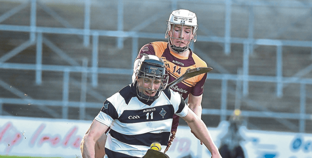 Sean Deely shows great skill in possession of the ball against Kilkenny CBS. Picture: Willie Dempsey