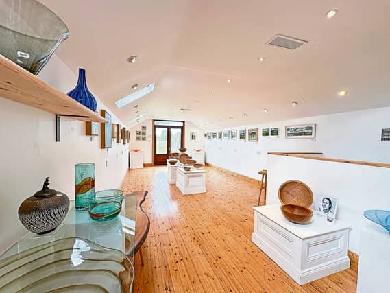 The exhibition, Out of the Woods, runs at The Glass Attic Gallery at Jerpoint Glass in Bennettsbridge