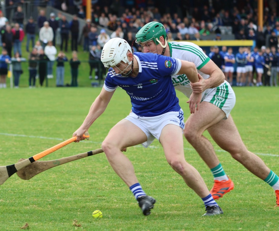 Thomastown’s Ned Kirwan tries to fend off Eoin Cody during the SHC clash in Callan. Picture: Paul Doyle