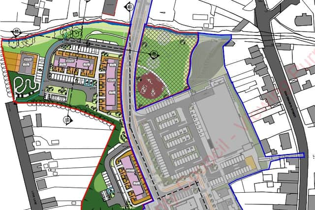 The development is to consist of the construction of 35 residential units including six one-bedroom apartments, five two-bedroom apartments, 21 three-bedroom duplex apartments and three two-storey terraced houses.