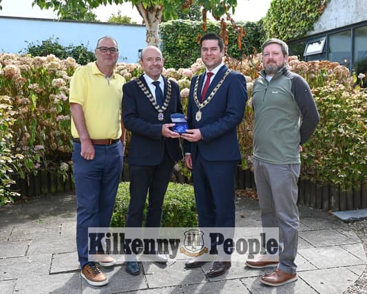 Philip O’Neill, Gerry McGovern, Mayor Andrew McGuinness, and Eoin Hennessy. Picture: Vicky Comerford