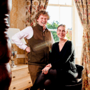Owners of Castle Durrow, Tessa and Robin Leidig, during filming for new More4 TV series Country House Auction