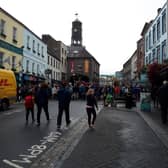 High Street was closed today to vehicular traffic between noon and 3.30pm, and will be again tomorrow