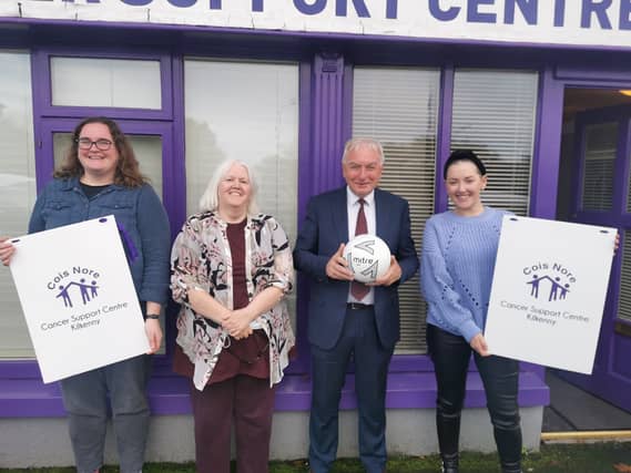 Sheila Murphy (Cois Nore Fundraising Coordinator), Mary Dolan (Cois Nore Manager), Fran Grincell and Kiera O’Connor (Cois Nore Administrator)