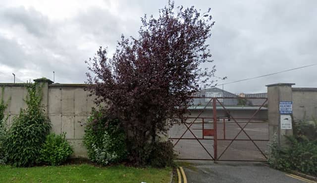The border of the site as seen from Lower New Street, Kilkenny City