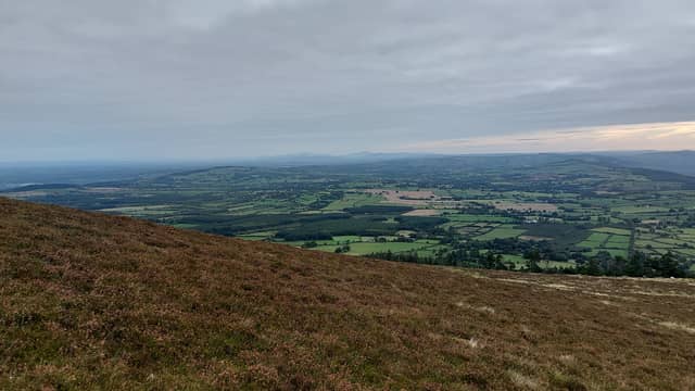 Looking towards Kilkenny from Sliabh na mBan