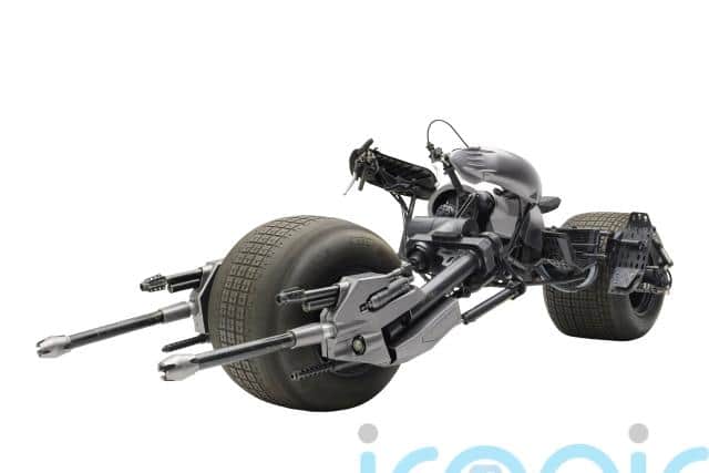 The heavily-armed Batpod bike from The Dark Knight (2008) and The Dark Knight Rises (2012), starring Christian Bale, is estimated at the same price.