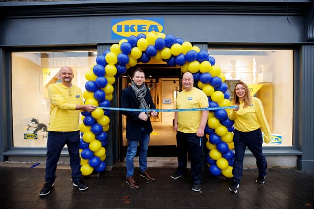 The opening of the first IKEA design service in a town, in Naas in 2021.