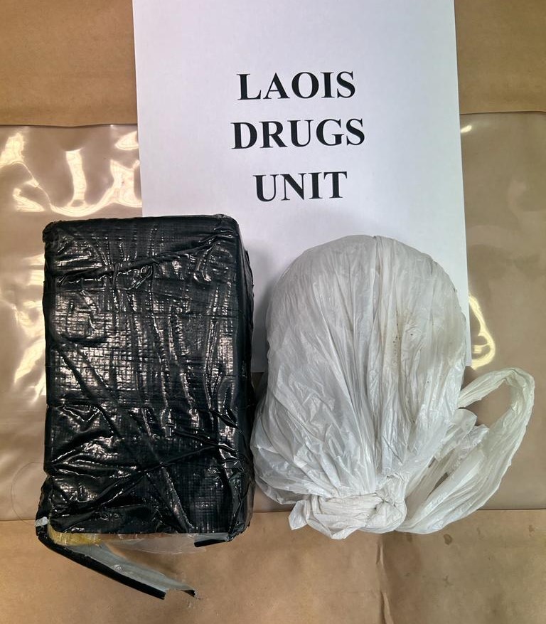Man and young woman arrested as €230,000 drugs seized in Laois