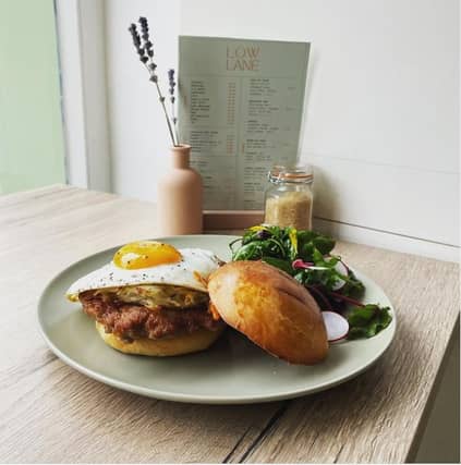 The Breakfast Bap at Low Lane - one of the café's recommended in Kilkenny by TheTaste.ie