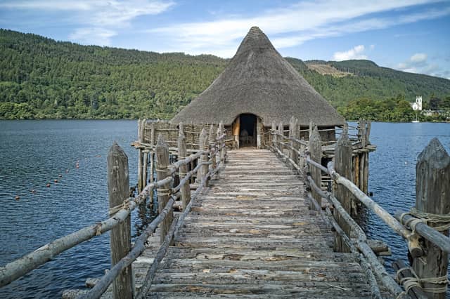 A modern re-creation of a crannog