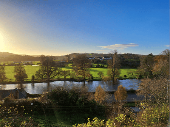 The River Nore in Thomastown at full level recently - subsidence has been detected at the Quay wall in the town due to flooding