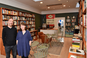 Stephen Buck and Marian O'Neil of the Book and Coffee Shop in Kilkenny who have made the shortlist of The Gloss Best Shops