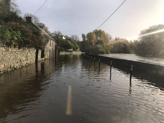 Flooding on the quay in Thomastown today (Photo Credit: Amelia Caulfield)