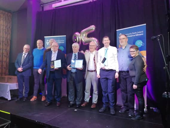 Declan Gibbons (Station Manager); Derek Dooley and Ger Cody (Lake Productions); Barrie Henriques and Pat Shortall, Maurice O'Connor (Chairperson CRKC), Gavin Allman, Mick Cummins and Ann Nolan
