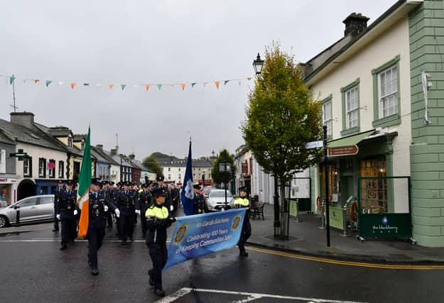 The garda centenary parade in Thomastown