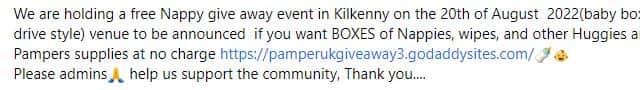 Notably, in the middle of each post there is a suspicious link (see below).