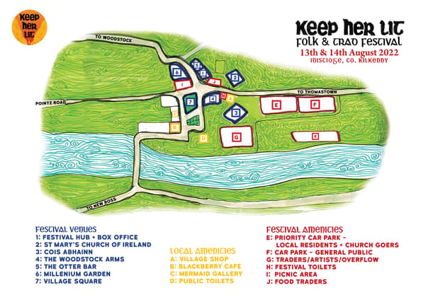 Parking is available in the GAA grounds from 9am to 11pm daily