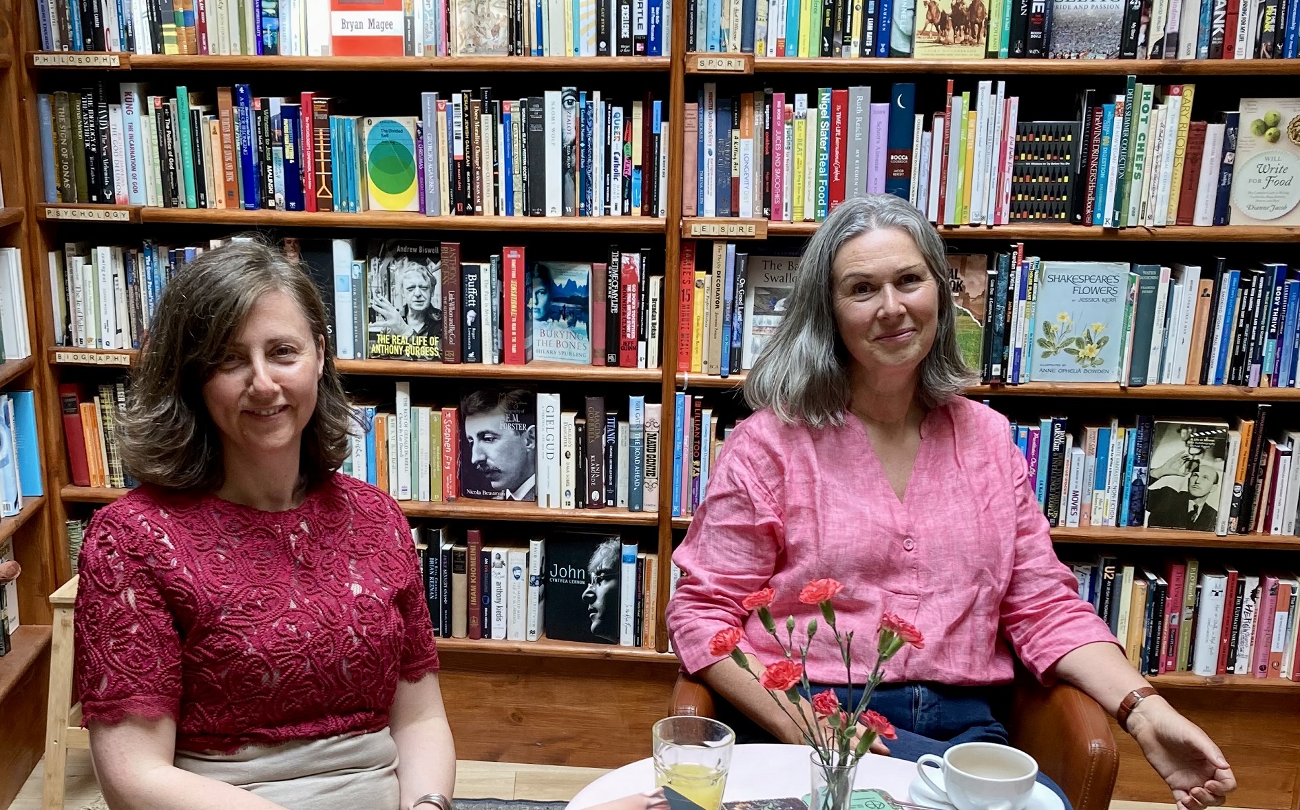 Writers Nuala Roche and Caroline Sutherland