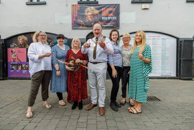 Pictured at the opening from left were: Olga Barry; Céline Reilly; Lilian Burke; Mayor of Kilkenny Cllr. David Fitzgerald; Marjie Kaley; Emer Foley and Cathy O'Connor