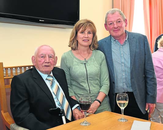 Kieran Crotty, Mary Crotty and Murt Crotty pictured at the Mayoral reception last month
