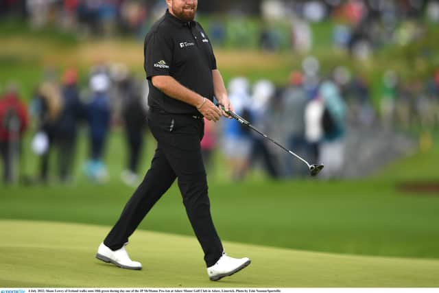 2019 Open champion Shane Lowry will tee off shortly after at 10.09am with US PGA champion Justin Thomas and the talented Victor Hovland.