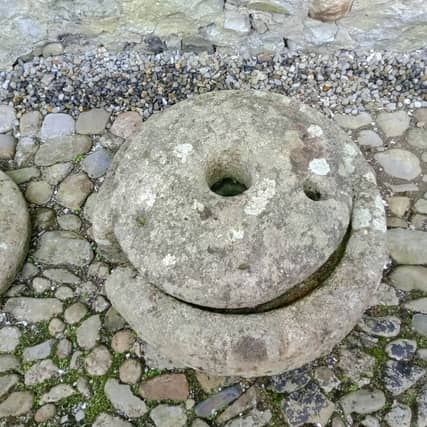 Quern stone at Rothe House. Picture: Anne-Karoline Distel
