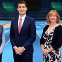 Above: Paul Gallier of Age and Opportunity pictured with Minister Jack Chambers and Dr Una May, Chief Executive of Sport Ireland