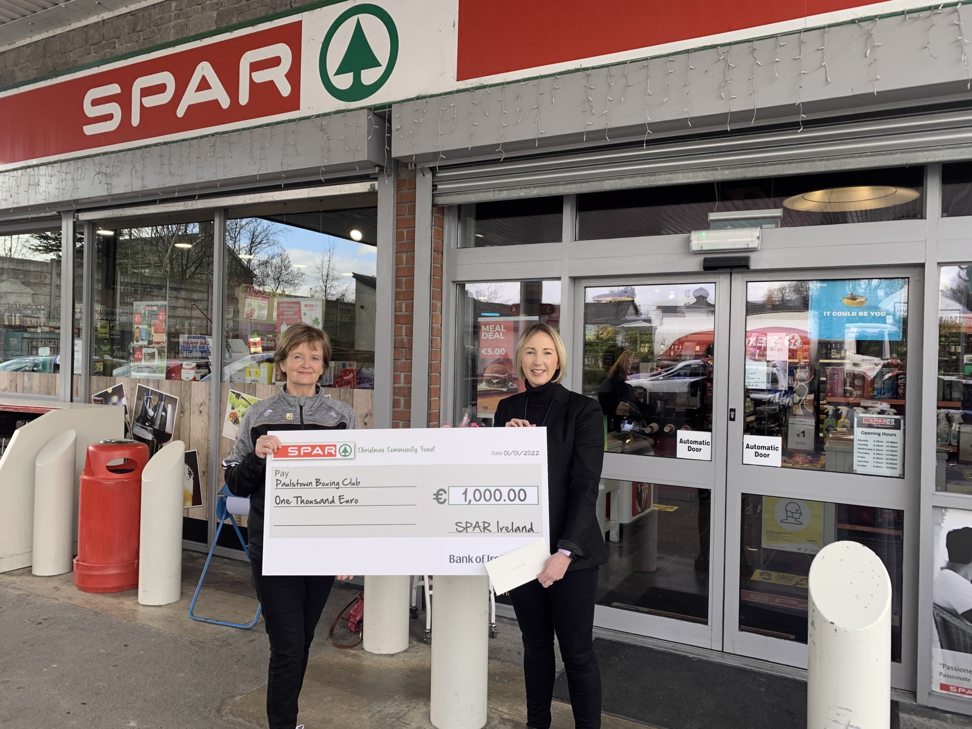 Carmel pictured at The Spar