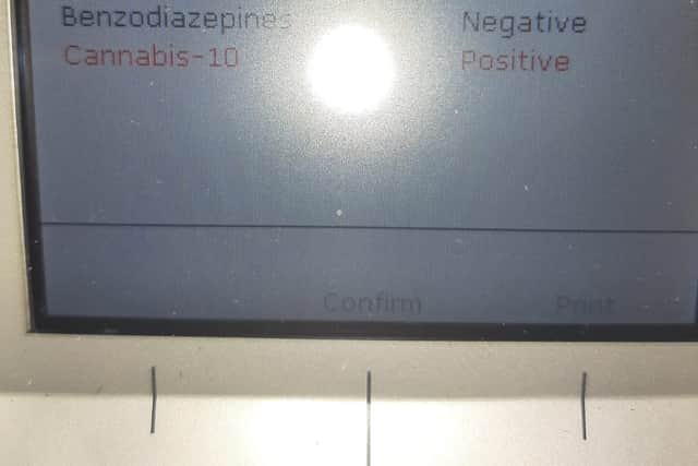 Members of Kilkenny Roads Policing Unit revealed that the driver 'failed an oral fluid test' that came back positive for cannabis.