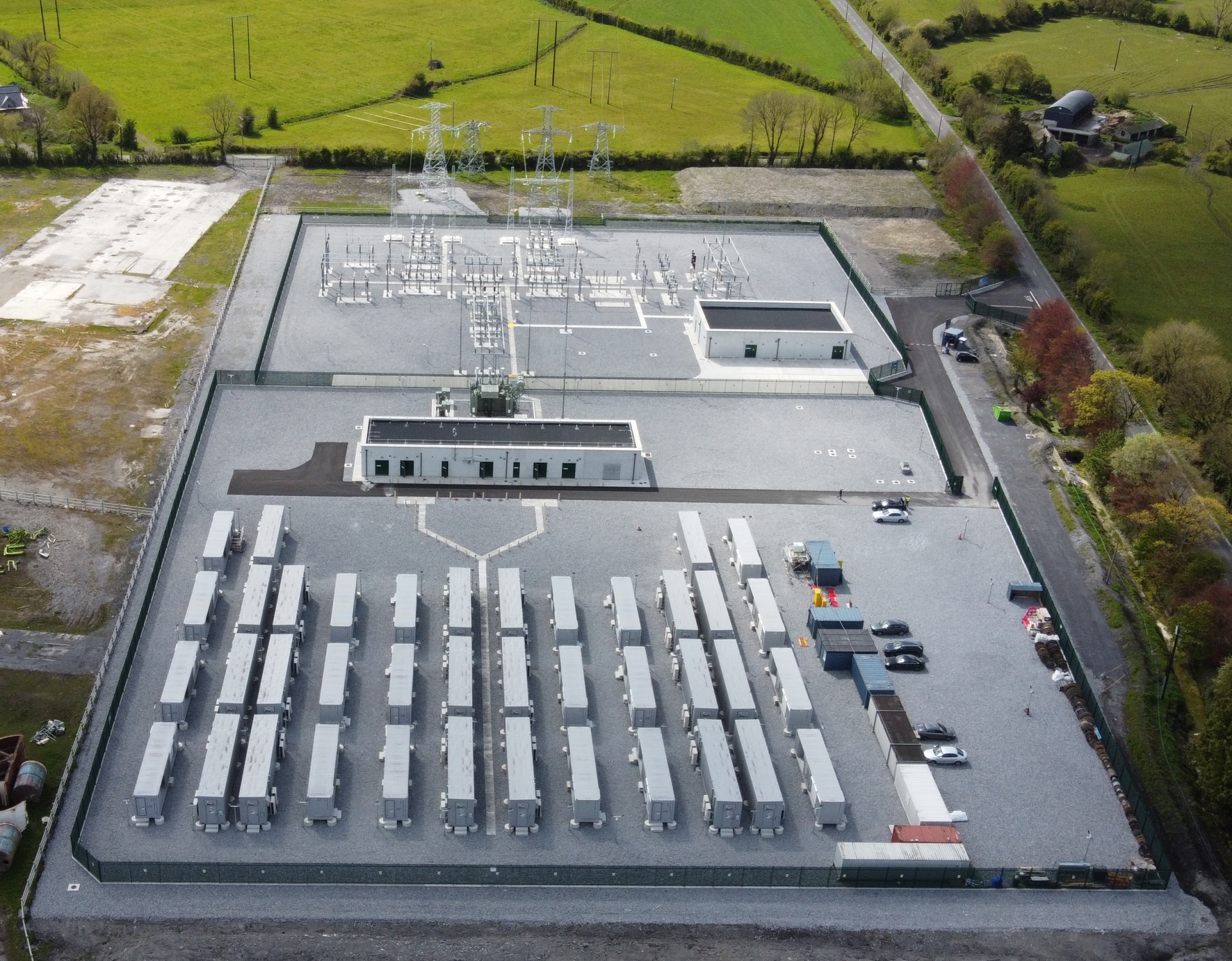 100MW battery storage plant at Lumcloon, Offaly