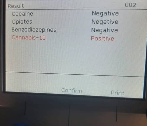 A motorist stopped by gardaí at a Mandatory Intoxicant Testing (MIT) checkpoint in Kilkenny city tested positive for cannabis last night.
